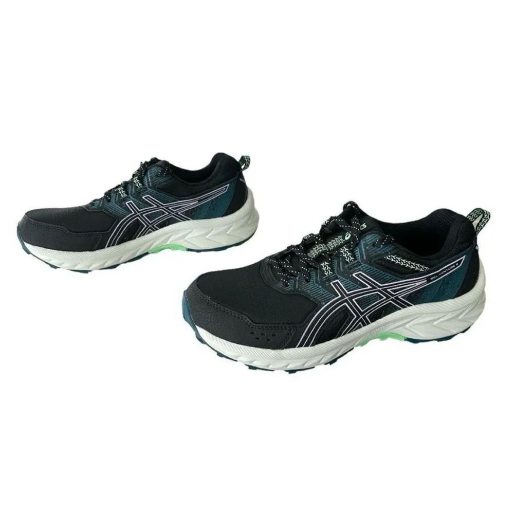 ⁠ASICS GEL-Venture 9 Women's Trail Running Shoes Size 8 Wide Black Teal D⁠